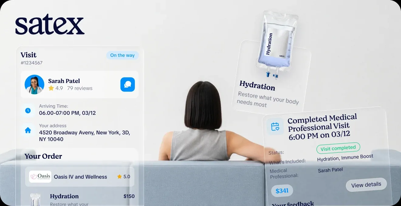 SATEX visit and treatment interface collage