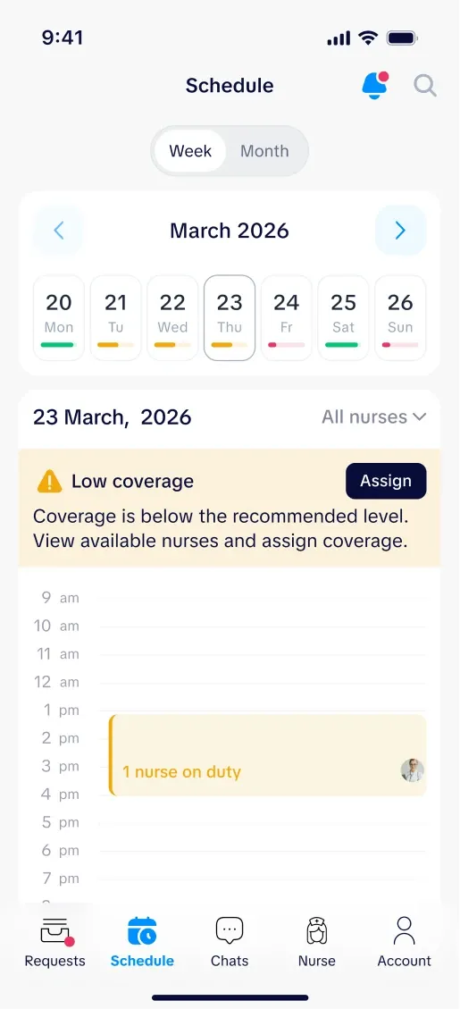 SATEX doctor and nurse app screen 2 of 8