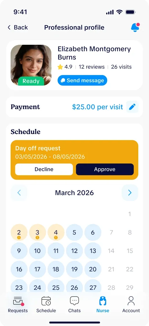 SATEX doctor and nurse app screen 3 of 8