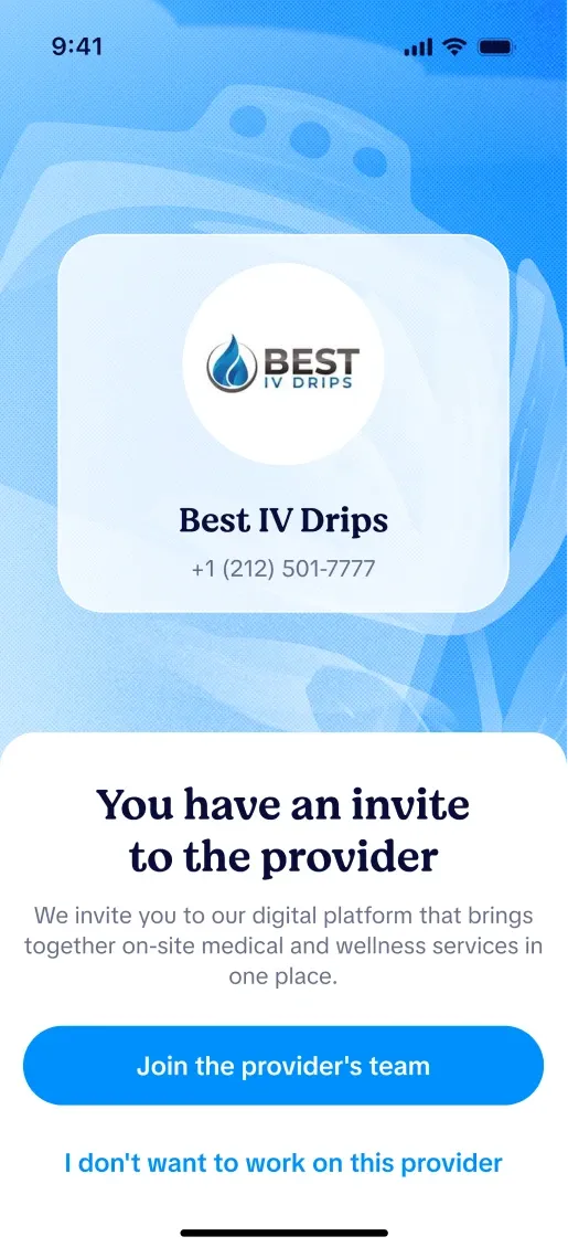 SATEX doctor and nurse app screen 5 of 8